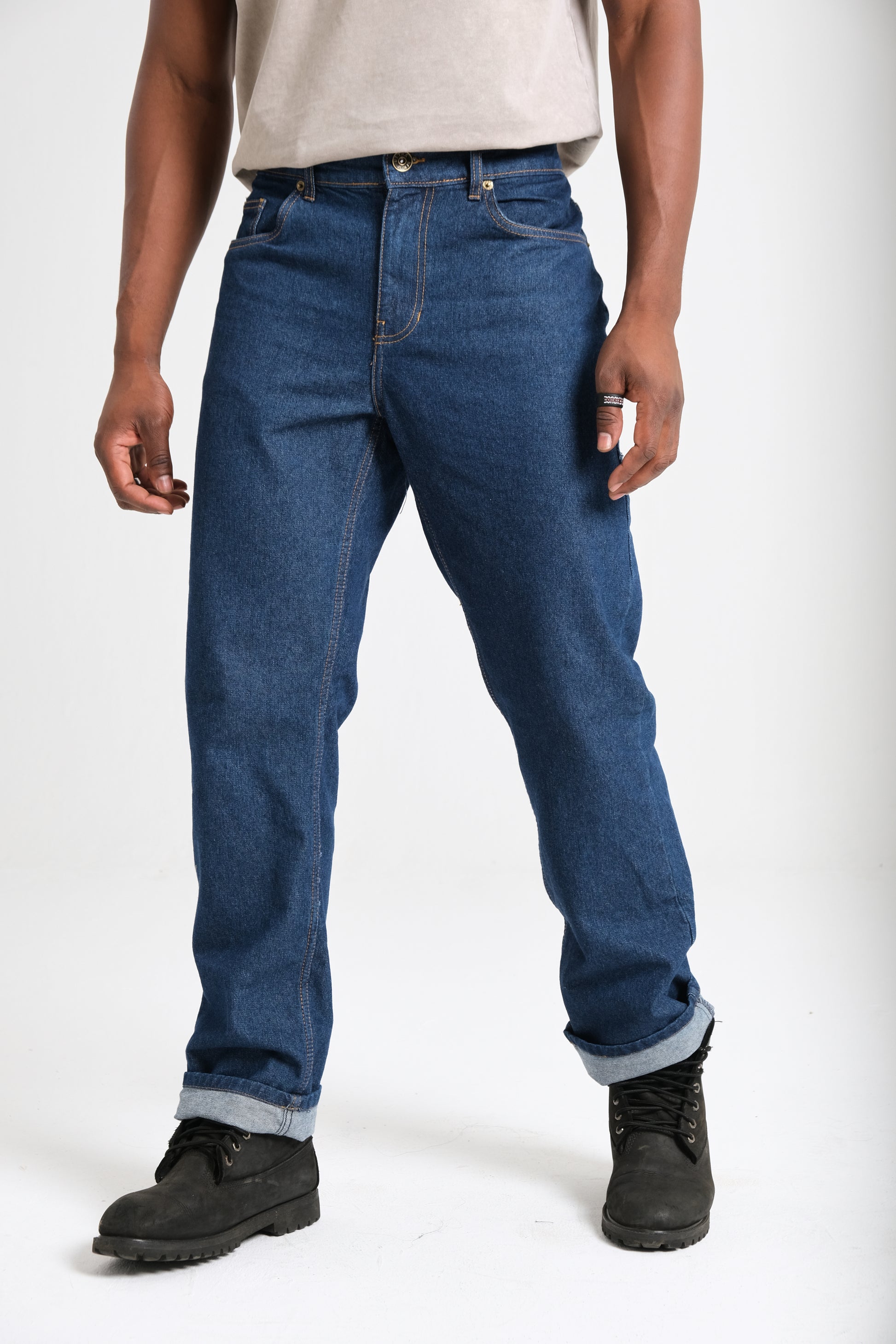 Rigid denim jeans detail — Clutch Denim