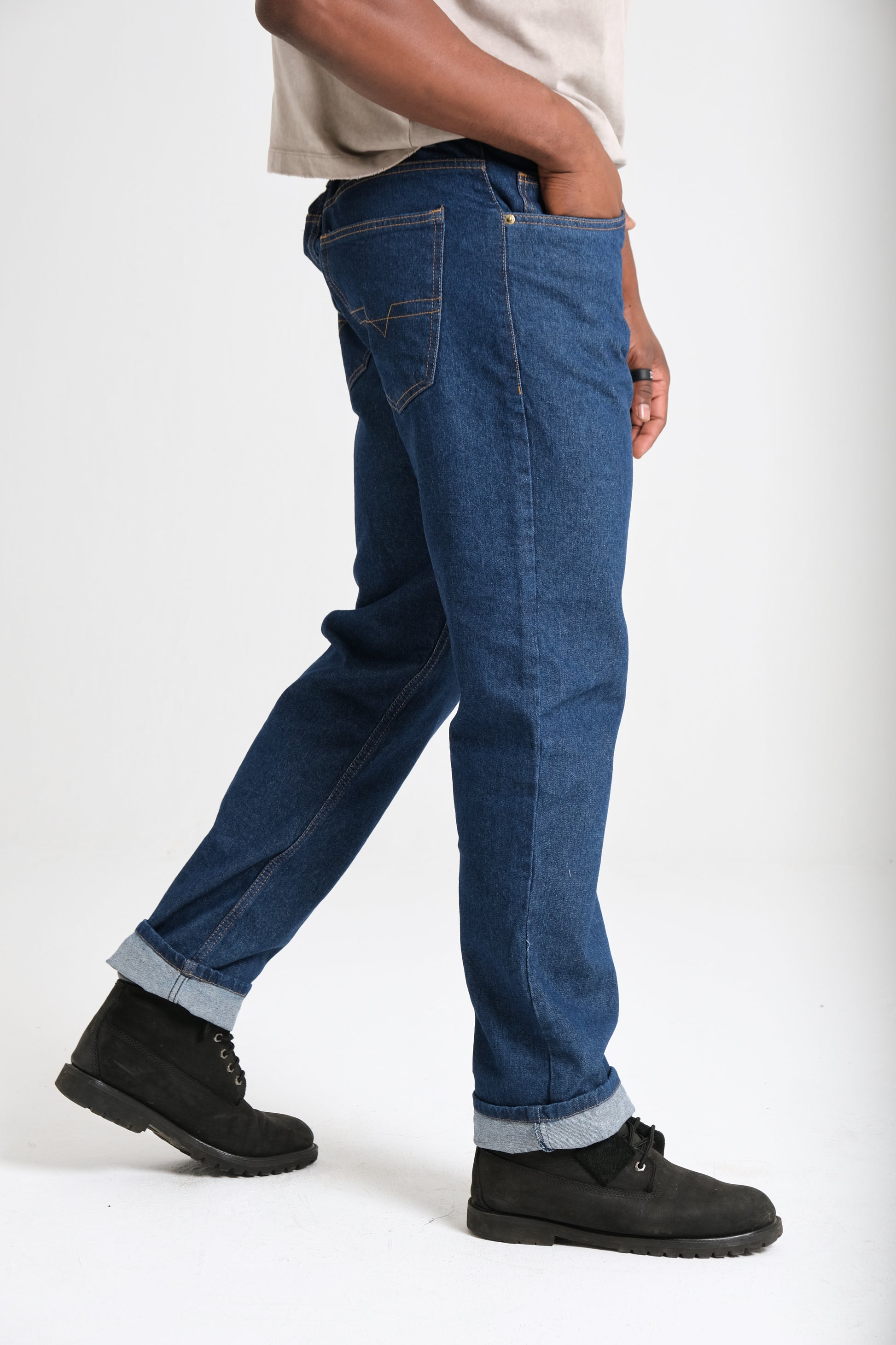 Men's straight-leg jeans styled — Clutch Denim