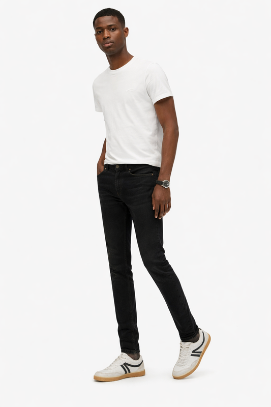 Men's black skinny stretch jeans — Clutch Denim SA