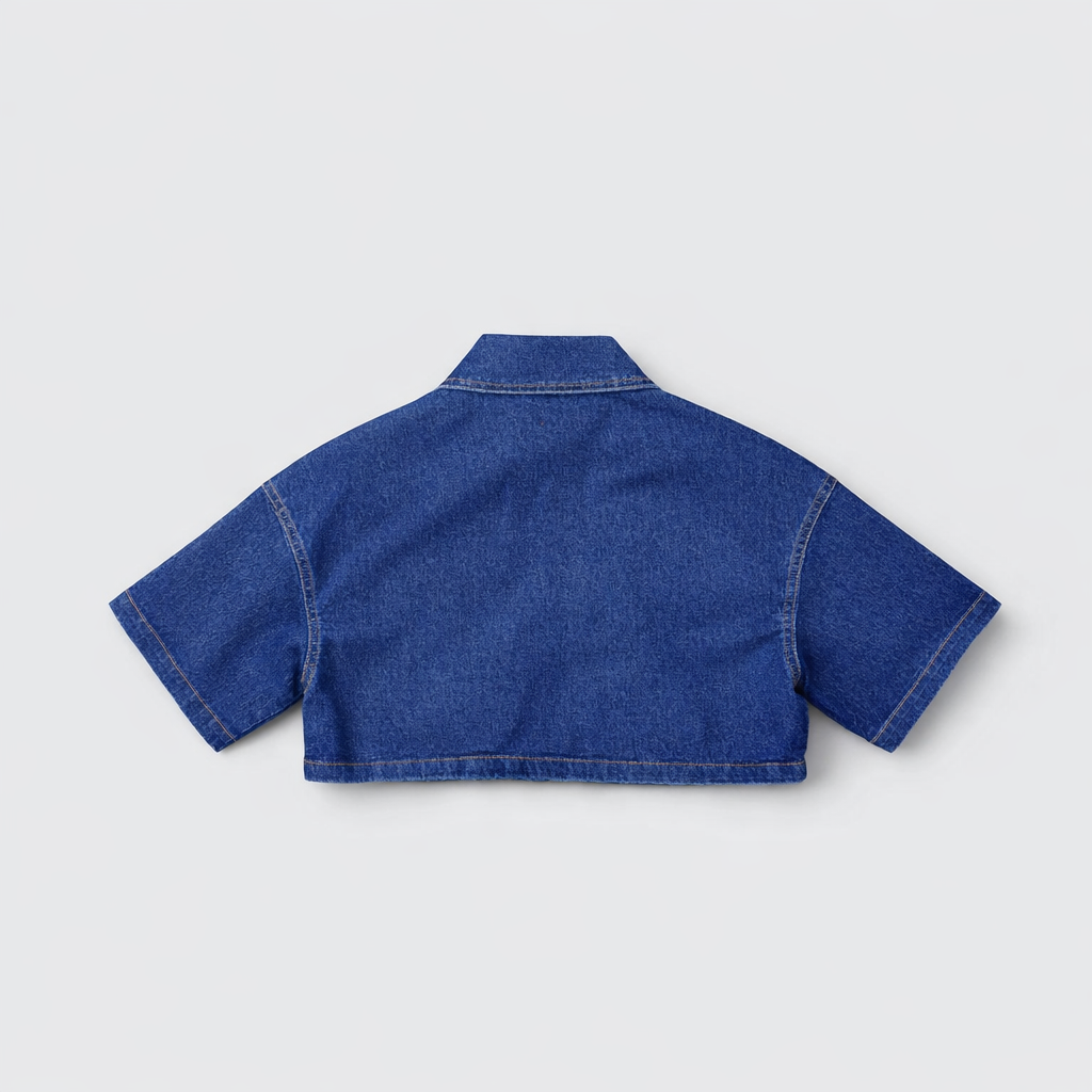 Women's raw wash shacket styled — Clutch Denim